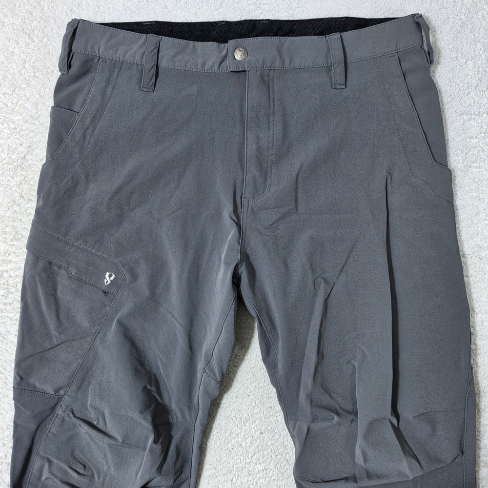 Stoic Hiking Pants Mens L 36/31 Grey Stretch Water Repellent Outdoor Cargo